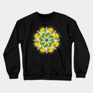 Yellow Summer Mandala Crewneck Sweatshirt